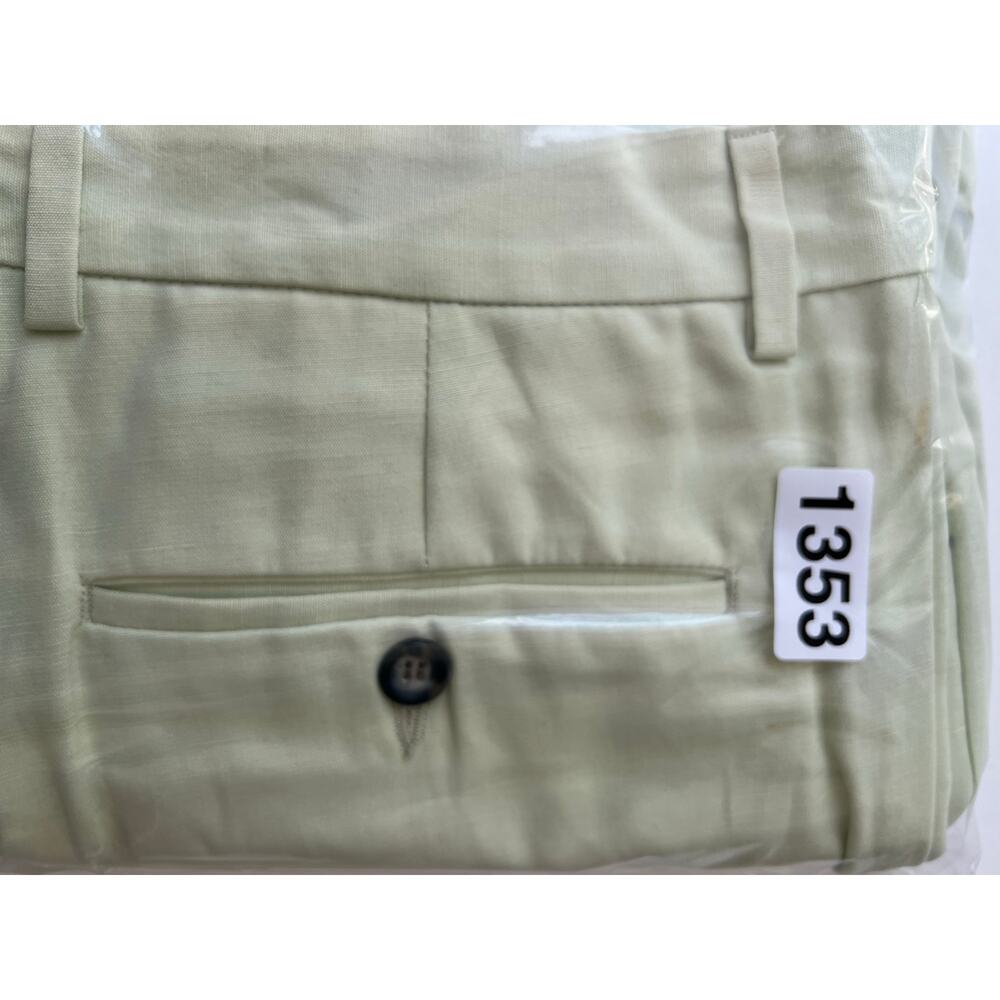 Ballin John Craig Relax Golf Shorts Tencel Linen Silk Light Green Size 36 SG - Picture 13 of 13